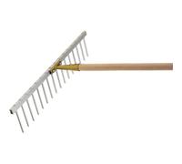 Leichtmetallrechen Râteau Balai A Feuilles 62 CM 16 Dents Réglable Râteau