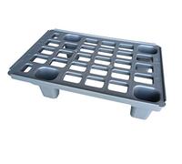 Leichtpalette 60x40 Kunststoffpalette im 1/4-Europaletten Maß inkl. gratis Zollstock * Viertel Palette