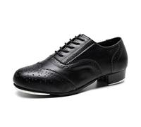Leichtrit Danse Dance Tap Shoe,Chaussures de Danse Jazz Tap,Tap Dance Shoes,Jazz Tap Chaussures Danse Moderne,Chaussures de Claquettes pour Hommes,Antiderapanit,Doux,pour Spectacles sur scène