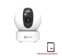 LEICKE CO67112 EZVIZ ez360 Caméra de Surveillance d'intérieur WiFi 720p Moniteur bébé - Audio bidirectionnel, détecteur de Mouvement et Vision Nocturne, Rotatif, Blanc