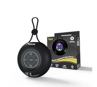 LEICKE DJ Roxxx Shower II Enceinte Bluetooth Mini Portable avec Dragonne, 5 W Lumière LED & USB-C - Son Puissant pour Salle de Bain, Intérieur, Extérieur, Randonnée