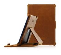 LEICKE MANNA | Sacoche/Étui de protection Ultra Slim pour iPad Mini 3, iPad Mini 2 Retina et iPad Mini avec fonction de support / EasyStand et CleverStrap / Couleur marron