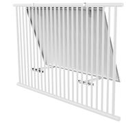LEICKE Support Solaire Balcon, Fixation pour Panneaux Solaires, Réglable Support en aluminium Système de montage solaire avec crochets en J et rails, largeur de 92 à 120 cm pour garde-corps
