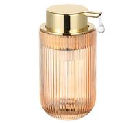 LEICURACE Distributeur de Savon en Mousse en Verre Rechargeable avec Pompe dorée pour Salle de Bain, Cuisine, décoration de Salle de Bain Moderne, doré