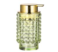 LEICURACE Distributeur de Savon moussant en Verre pour Les Mains, Distributeur de Savon moussant pour décoration de Salle de Bain avec Pompe (Vert)