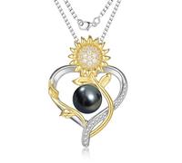 LEIDANY Cadeau d'anniversaire pour femme, collier de perles noires de Tahiti, Saint-Valentin, Noël, fête des mères, construire votre maman, épouse, petite amie, meilleur cadeau pour femme