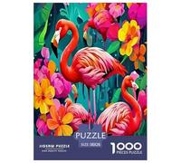 Leidenschaftliche Flamingos Puzzles 1000 Teile Schwer Puzzle Spielzeug Lernspiel Impossible Bunte Tiere Herausforderungsspielzeug Für Erwachsene Und Kinder in Bewährter 38x26cm/1000pcs