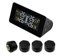 LEIDIMUS TPMS Système Solaire De Surveillance, avec 4 Capteurs Externes Affichage en Temps Réel LCD Et Fonction D'alarme pour Les Véhicules Récréatifs Campingcars (0-116 Psi)