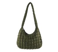 LEIDJGUN Sac à main pratique pour femme, sac à bandoulière plissé, en nylon, sac à main adapté à différentes occasions, vert militaire