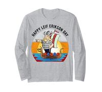 Leif Erikson Day Navigateur et Explorateur du Patrimoine Nord-américain Manche Longue