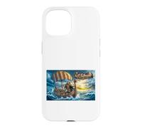 Leif Eriksson Sails Beyond The Horizon, héros Viking Vinland Coque pour iPhone 15