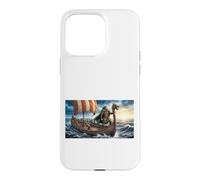 Leif Eriksson Sails Beyond The Horizon, héros Viking Vinland Coque pour iPhone 15 Pro Max