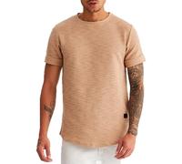 Leif Nelson pour des Hommes Oversize T-Shirt Hoodie Sweatshirt col Rond Encolure Manche Courte Longsleeve Top Basic Shirt Crew Neck Vintage Sweatshirt LN6324