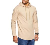 Leif Nelson pour des Hommes Pull à Capuche Pullover Hoodie Oversize Sweatshirt avec Capuche Sweatshirt Longsleeve Hoody Taille M Beige