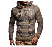 Leif Nelson pour des Hommes Pullover Hoodie Pull à Capuche Pull en Tricot Sweatpullover Longsleeve Sweatshirt arrêtez-Vous LN20743; GR_e XXL,