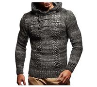 Leif Nelson pour des Hommes Pullover Hoodie Pull à Capuche Pull en Tricot Sweatpullover Longsleeve Sweatshirt arrêtez-Vous LN20743; GR_e XXL,