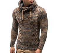 Leif Nelson Pull en Tricot pour Homme avec Capuche/Pull d'hiver de qualité supérieure dans Une Coupe Droite, idéal pour Les Looks décontractés et Professionnels, Disponible dans de Nombreuses Tailles