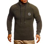 Leif Nelson Pull en tricot pour homme avec col châle - Pull d'hiver de qualité supérieure - Coupe droite - Idéal pour les looks décontractés et professionnels - Disponible dans de nombreuses tailles