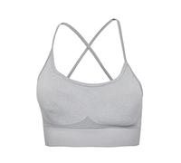 Leif Nelson Soutien-gorge de sport sans coutures pour femme, gris, S