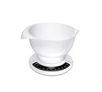 Leifheit 03172 Balance de Cuisine Analogique avec Grand Bol Mélangeur Blanc 27 x 25 x 16,5 cm
