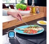 Leifheit Thermomètre à four et BBQ numérique – niveaux de cuisson prédéfinis, minuterie, à piles