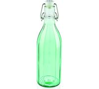 Leifheit 36322 Bouteille Facette, Verre, Vert, 7.2 x 7.2 x 25 cm