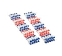 Leifheit 50 Pinces à Linge avec revêtement Extra Doux, épingles à Linge avec Une Large Surface pour Presser, Set de Pinces à Linge attrayantes avec matière Soft, ne marquent Pas Le Linge