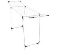 Étendoir à linge Leifheit Classic 180 Solid 81621, séchoir à linge compact avec 18m d'étendage et 4 supports pour cintres, blanc
