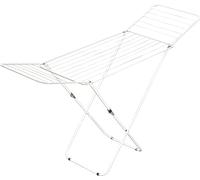 Leifheit Séchoir sur pieds Verona 180, étendoir à linge à ailes pour longs vêtements, sèche linge léger peu encombrant, séchoir à linge pliable avec longueur d'étendage de 18 m pour 2 machines à laver