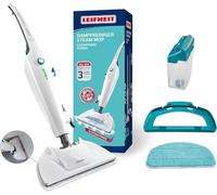 Leifheit Balai vapeur CleanTenso Power 2.0, nettoyeur vapeur à temps de chauffe inférieur à 30 secondes, durée de lavage du sol de 50 min, balai lave-sol vapeur pour un nettoyage sans produit chimique