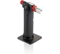 Leifheit Chalumeau de cuisine ProLine, torche de cuisson pour tout usage, chalumeau de cuisine fiable et sécurisée, matériel pâtisserie en inox, noir
