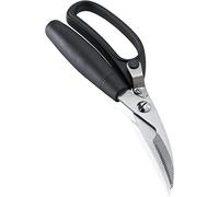 Leifheit Ciseaux à volaille de 25 cm, ciseaux à viande avec lames en acier inoxydable extra durcies, répartition facile des os, ciseaux à os, utilisation pratique d'une seule main, acier inoxydable