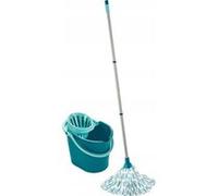 Leifheit Set De Mop À Franges 3 Pièces Avec Seau Nettoyeur De Sol