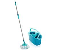 Leifheit CLEAN TWIST Ergo Disc Mop Set balai à franges et balai-éponge Bleu