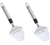 Leifheit Coupe-fromage ProLine, Trancheuse manuelle pour fromage à pâte dure, Trancheur en acier inoxydable très robuste (Lot de 2)
