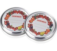 Leifheit Couvercle de rechange pour pot à confiture, Lot de 10 couvercles
