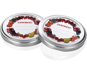 Leifheit Couvercle de rechange pour pot à confiture, Lot de 10, pour bocaux Leifheit avec ouverture de Ø 66 mm : pot en verre 167 ml réf. 3176, bocal hexagonal 314 ml réf. 3210, pot 250 ml réf. 36003