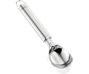Leifheit Cuillère à glace inox Sterling, Cuillère à crème glacée de haute qualité, Cuiller à servir au design élégant, portionneuse à glace durable, formeuse boules de glace avec œillet de suspension
