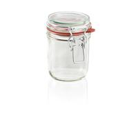 Leifheit Drahtbügelglas 370 ml, Konfitürenglas, Glas, Einmachglas, 3192