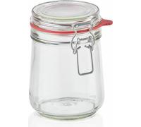 Leifheit Drahtbügelglas, Einmachglas, Bügelglas, Transaprent, 800 ml, 03284