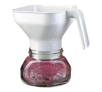 Leifheit Entonnoir de remplissage, Entonnoir de cuisine idéal pour remplir les pots à confiture, Entonnoir en plastique blanc de 8,2 cm de diamètre, entonnoir à confiture lavable au lave-vaisselle