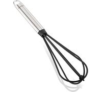 Leifheit Fouet manuel Nylon Sterling 32 cm, Fouet de cuisine en Inox et Nylon pour une utilisation sans rayure, avec œillet de suspension, Accessoire de cuisine au manche de forme ovale confort