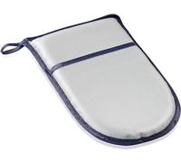 Leifheit Gant de Repassage, Gant de Protection, Aide au Repassage pour Zones et Tissus délicats à Repasser, Manique de Repassage Coton avec Surface métallisée repoussant la Chaleur