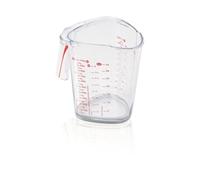 Leifheit Gobelet mesureur 1 L, Verre mesureur Plastique gradué, avec échelles de Mesure pour Farine, Sucre et liquides, Base en Caoutchouc, Optimal pour la pâtisserie et la Cuisine, pichet mesureur