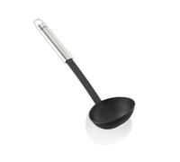 Leifheit Grande Louche Sterling, Louche en Nylon et Acier Inoxydable | Nylon résistant à la chaleur jusqu'à 160 °C, protège les surfaces sensibles des poêles, compatible lave-vaisselle