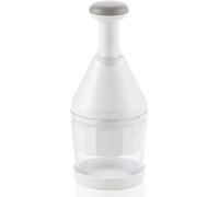 Leifheit Hachoir manuel Comfort & Clean, hacheur extrêmement tranchant pour oignons, herbes, etc., poussoir souple confortable à manipuler, facile à laver