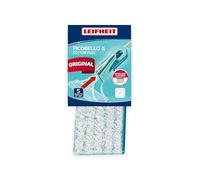 Leifheit Housse de nettoyage cotton plus pour lave-sol Picobello S, Housse de rechange pour carrelages et sols en pierre, Serpillère lavable en machine à laver
