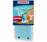 Leifheit Housse lave-sol Clean Twist M extra soft, housse de rechange en fibres spéciales, idéale pour les sols fragiles, housse pour balai nettoyante avec absorption d'eau minimale
