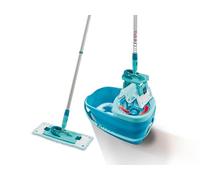 Leifheit Set lave-sol Clean Twist M Ergo – seau essoreur, balai microfibre télescopique