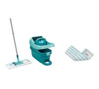 Leifheit Kit Profi XL Essore-housse avec Roulettes et Lave-Sol, housse de rechange incluse, Seau et Balais